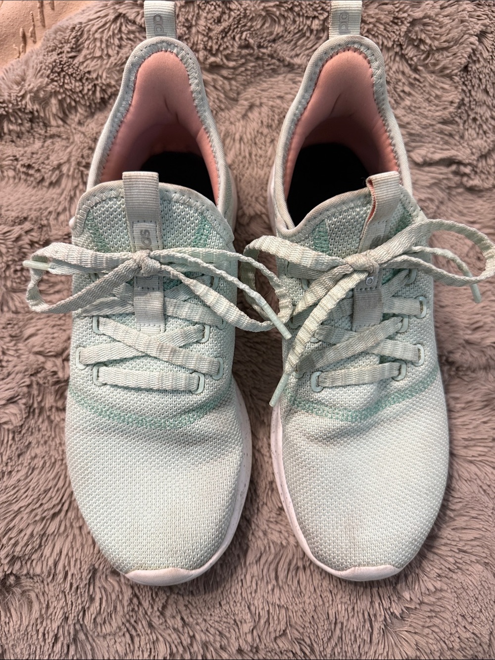 adidas Women's Light Mint and Pink Athletic Sneakers